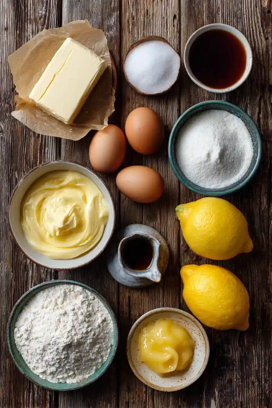 lemon-meringue-pie-cookies-ingredients Ingredients for lemon meringue pie cookies