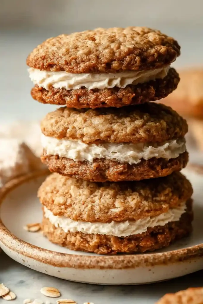 Protein Oatmeal Cream Pies That Taste Better Than Bakery 19 Plate of protein oatmeal cream pies ready to serve