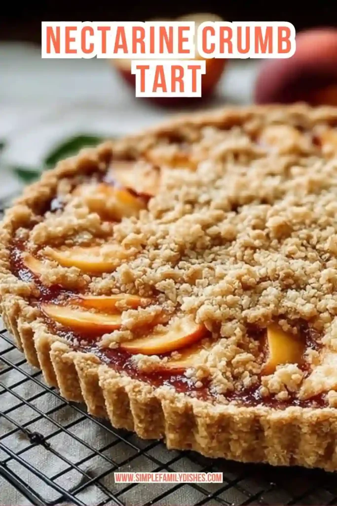Nectarine Crumb Tart 6 Buttercream 13 compressed 1