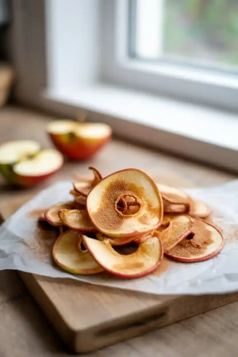 Air Fryer Apple Chips with Cinnamon Sugar Air Fryer Apple Chips with Cinnamon Sugar
