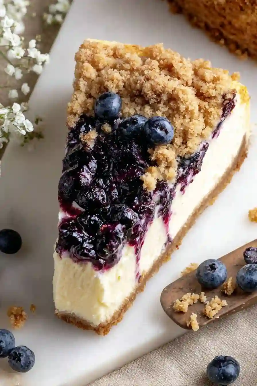 Blueberry Crumble Cheesecake Blueberry Crumble Cheesecake