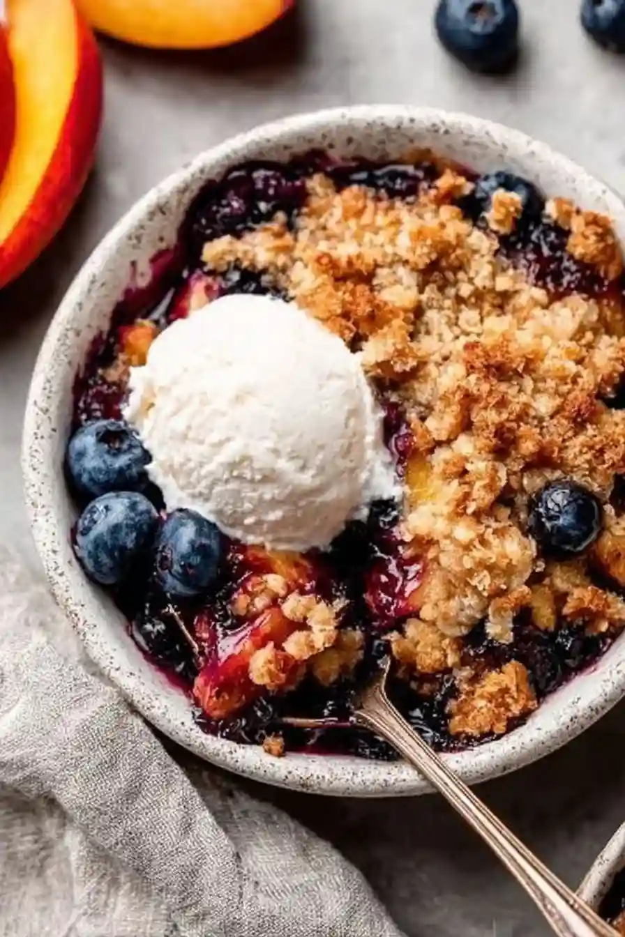 Blueberry Peach Crumble Blueberry Peach Crumble