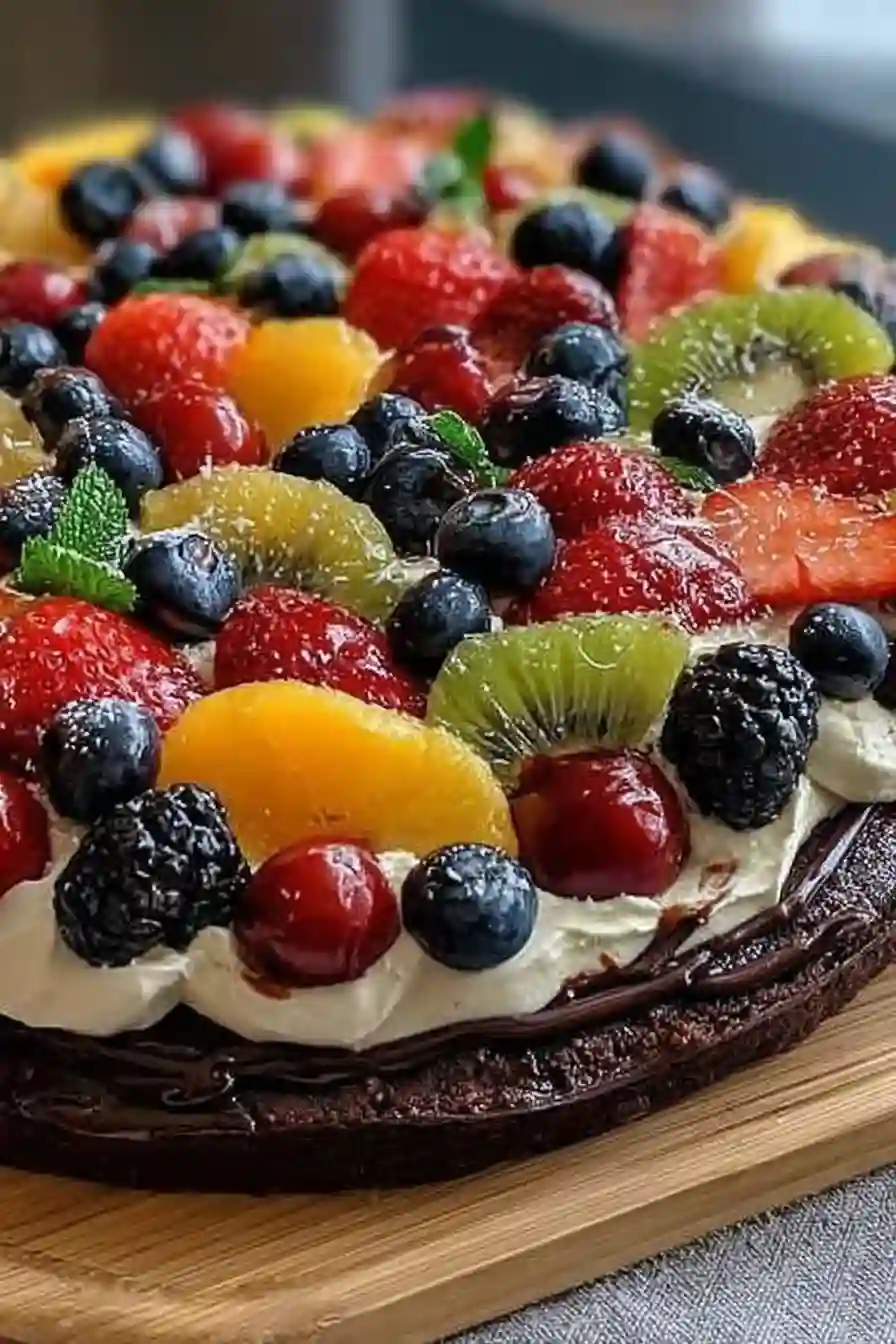 Brownie Fruit Pizza Brownie Fruit Pizza