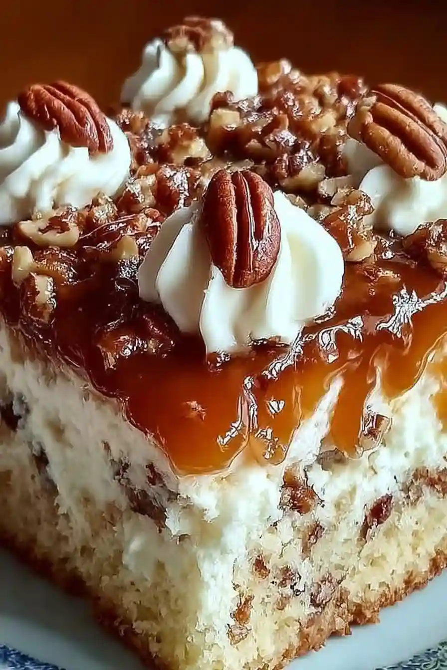 Butter Pecan Praline Poke Cake Butter Pecan Praline Poke Cake