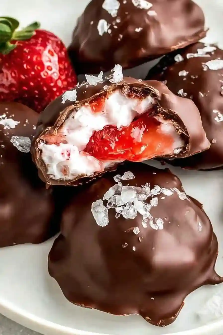 Chocolate Strawberry Frozen Yogurt Bites Chocolate Strawberry Frozen Yogurt Bites