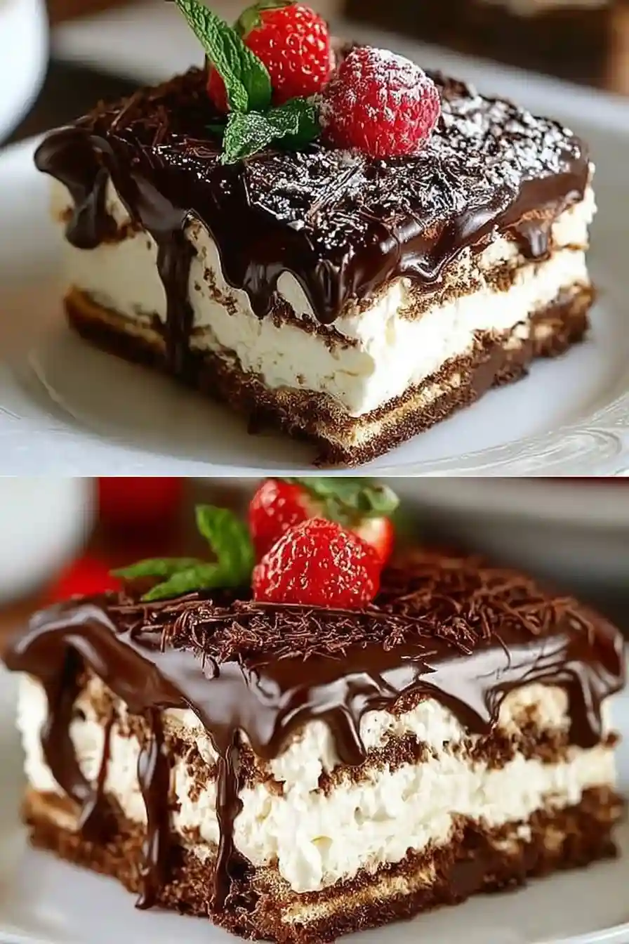 No Bake Chocolate Eclair Cake No Bake Chocolate Eclair Cake