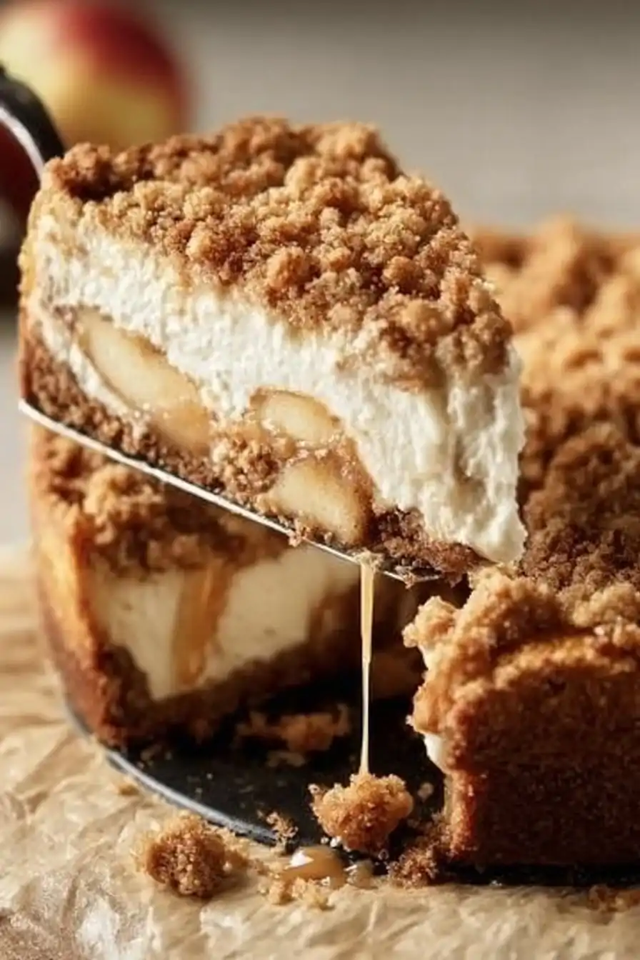 Apple Crumble Cheesecake