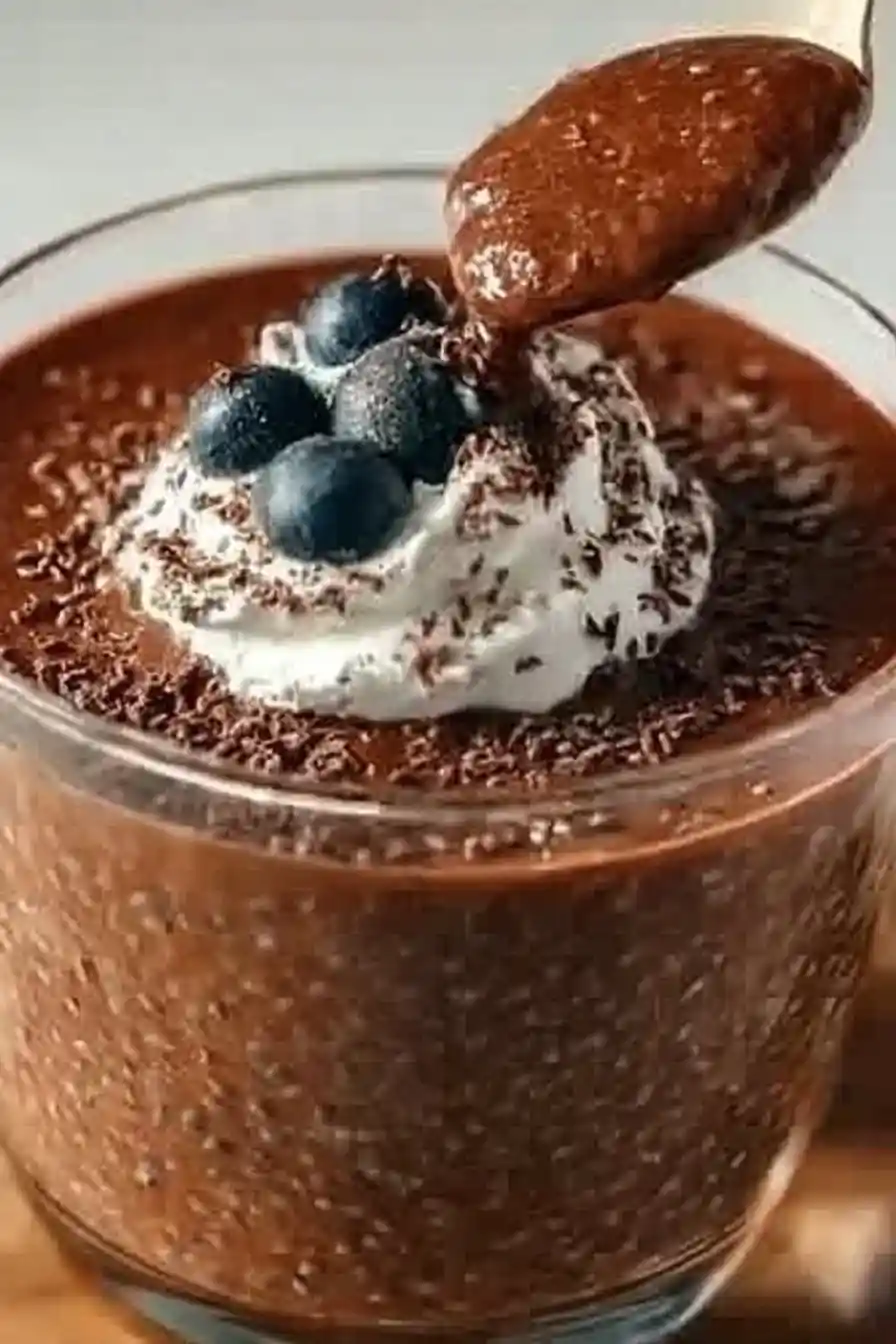 High Protein Chocolate Chia Pudding