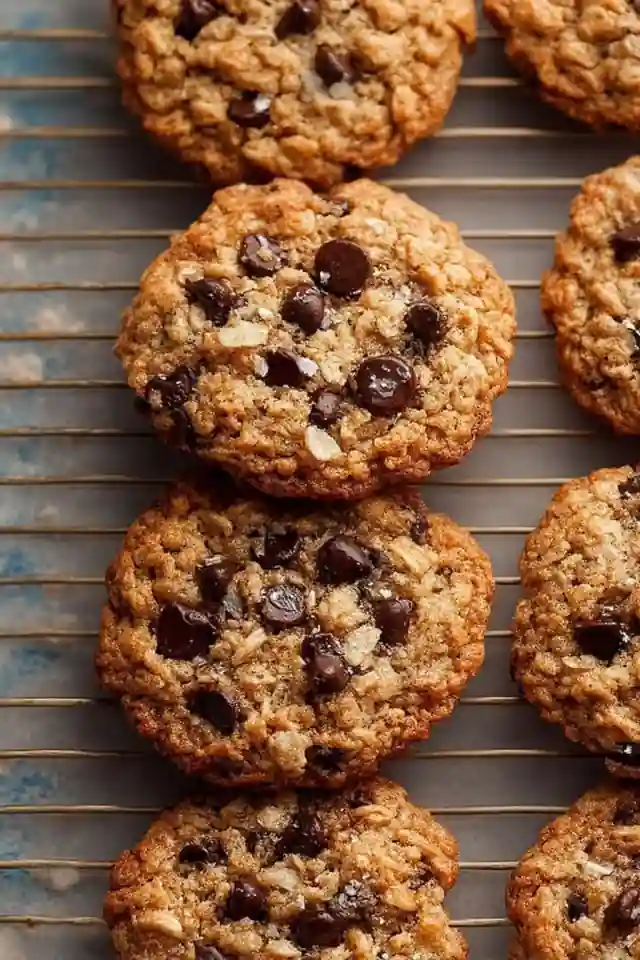 Soft & Chewy Oatmeal Chocolate Chip Cookies