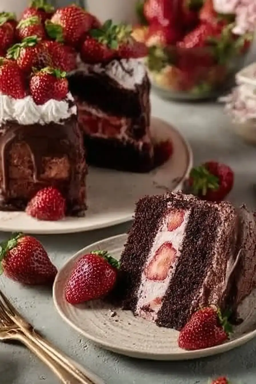 Strawberry Chocolate Cake