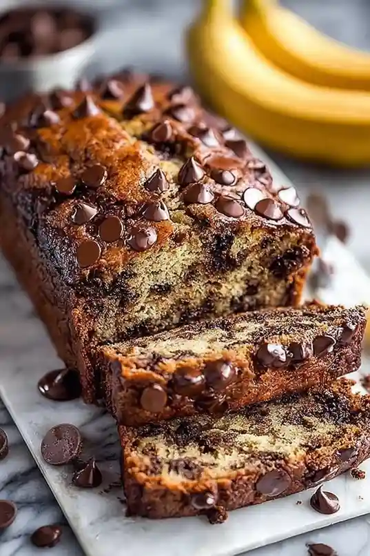 Super Moist Chocolate Chip Banana Bread Recipe Super Moist Chocolate Chip Banana Bread Recipe