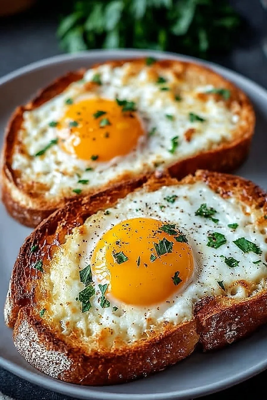 Air Fryer Egg and Cheese Toast