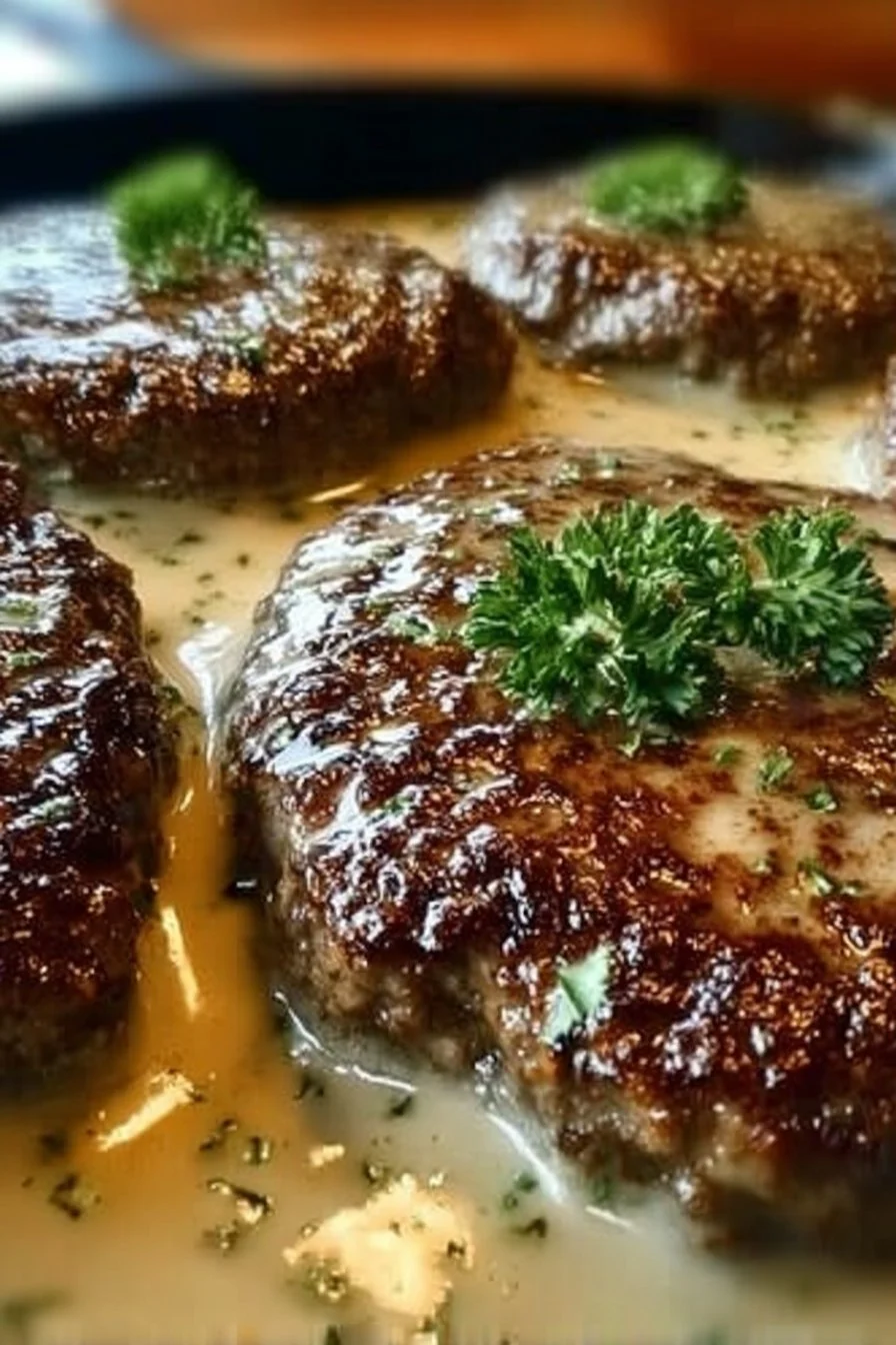 Amish Hamburger Steak Bake Amish Hamburger Steak Bake