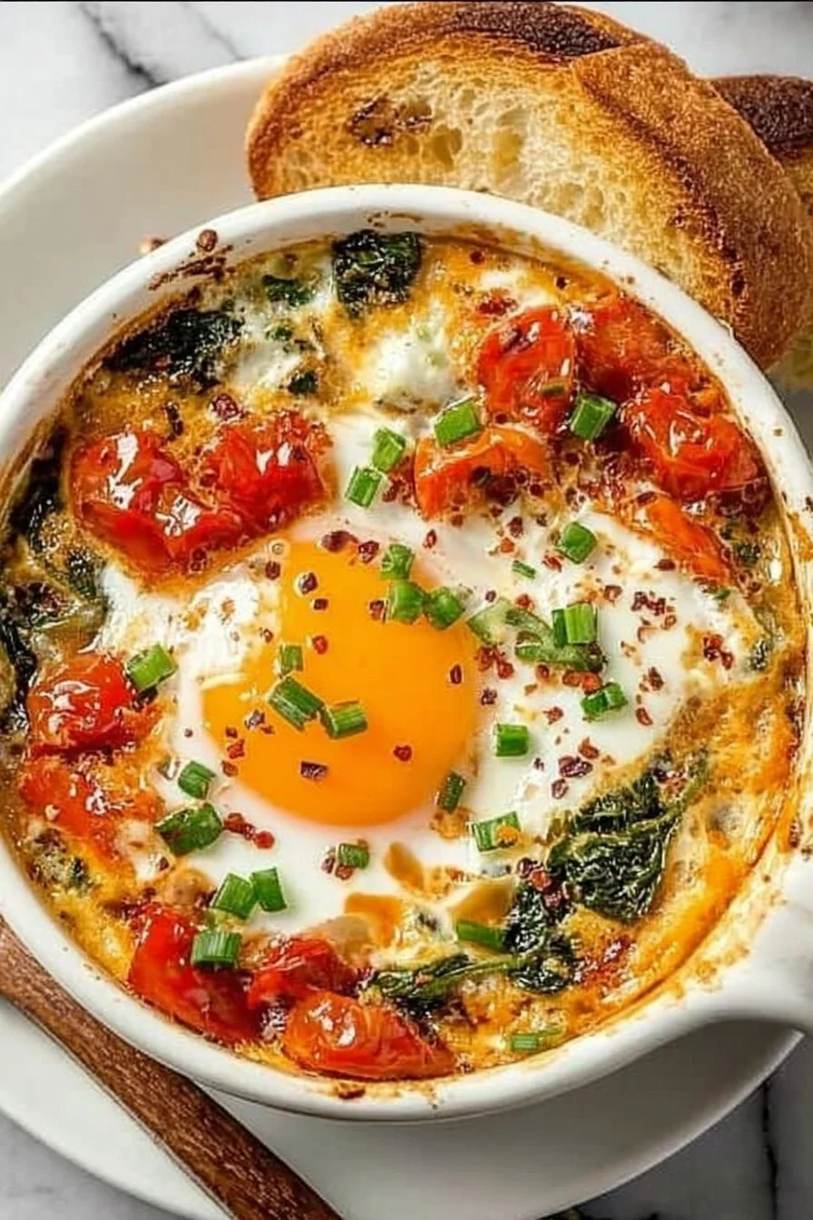 Baked Feta Eggs Baked Feta Eggs