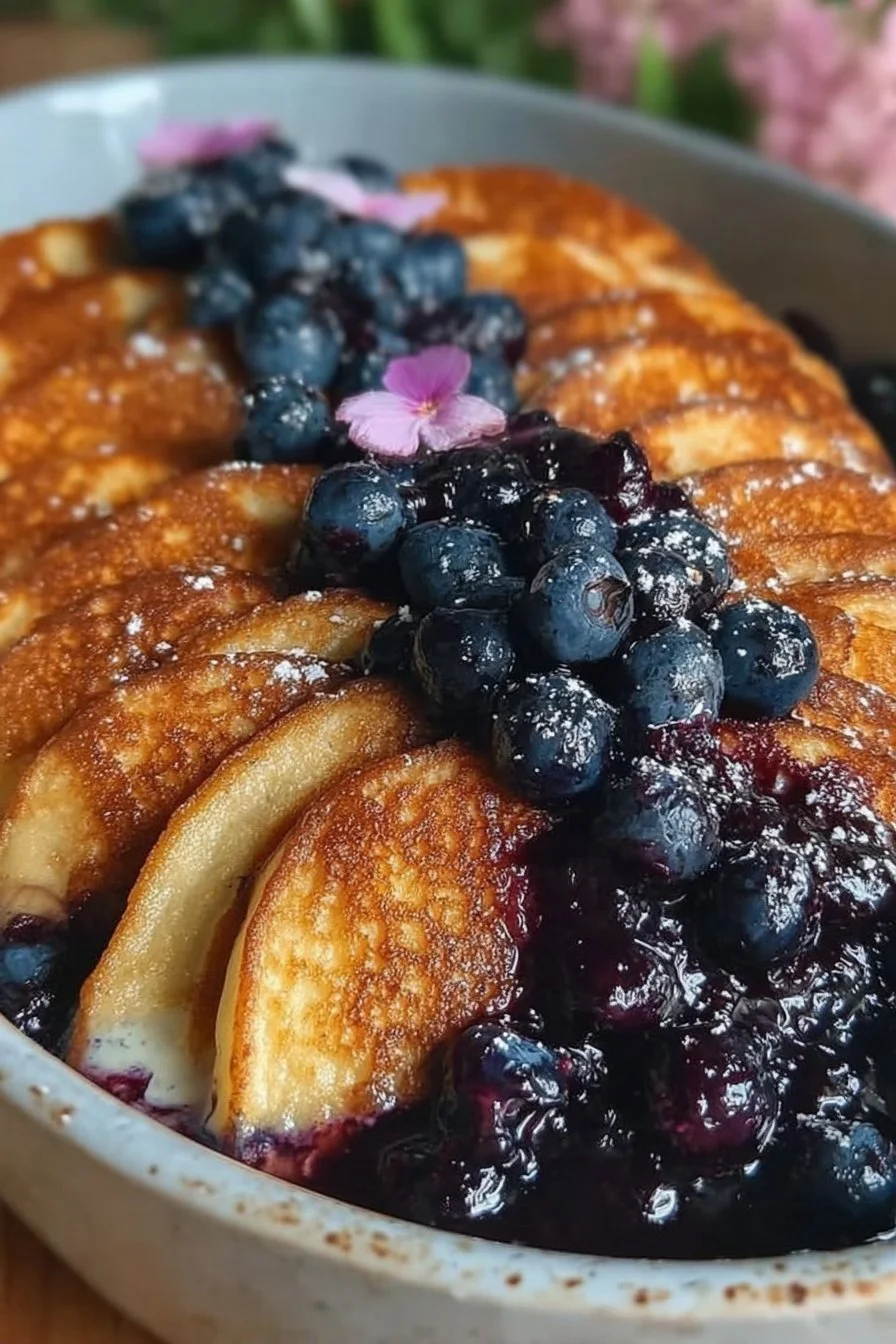 Blueberry Pancake Pudding Blueberry Pancake Pudding
