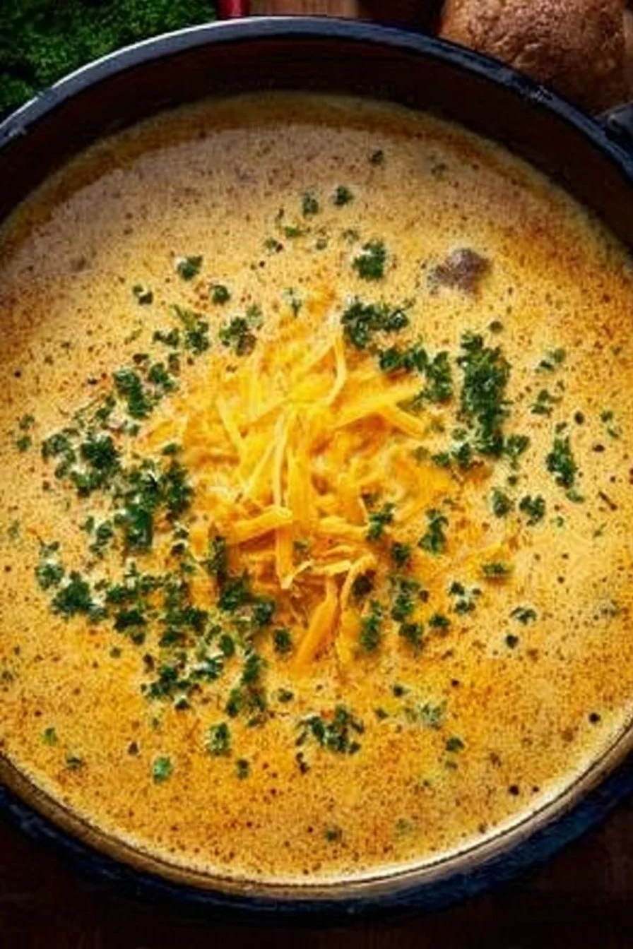 Cheesy Beef and Potato Soup