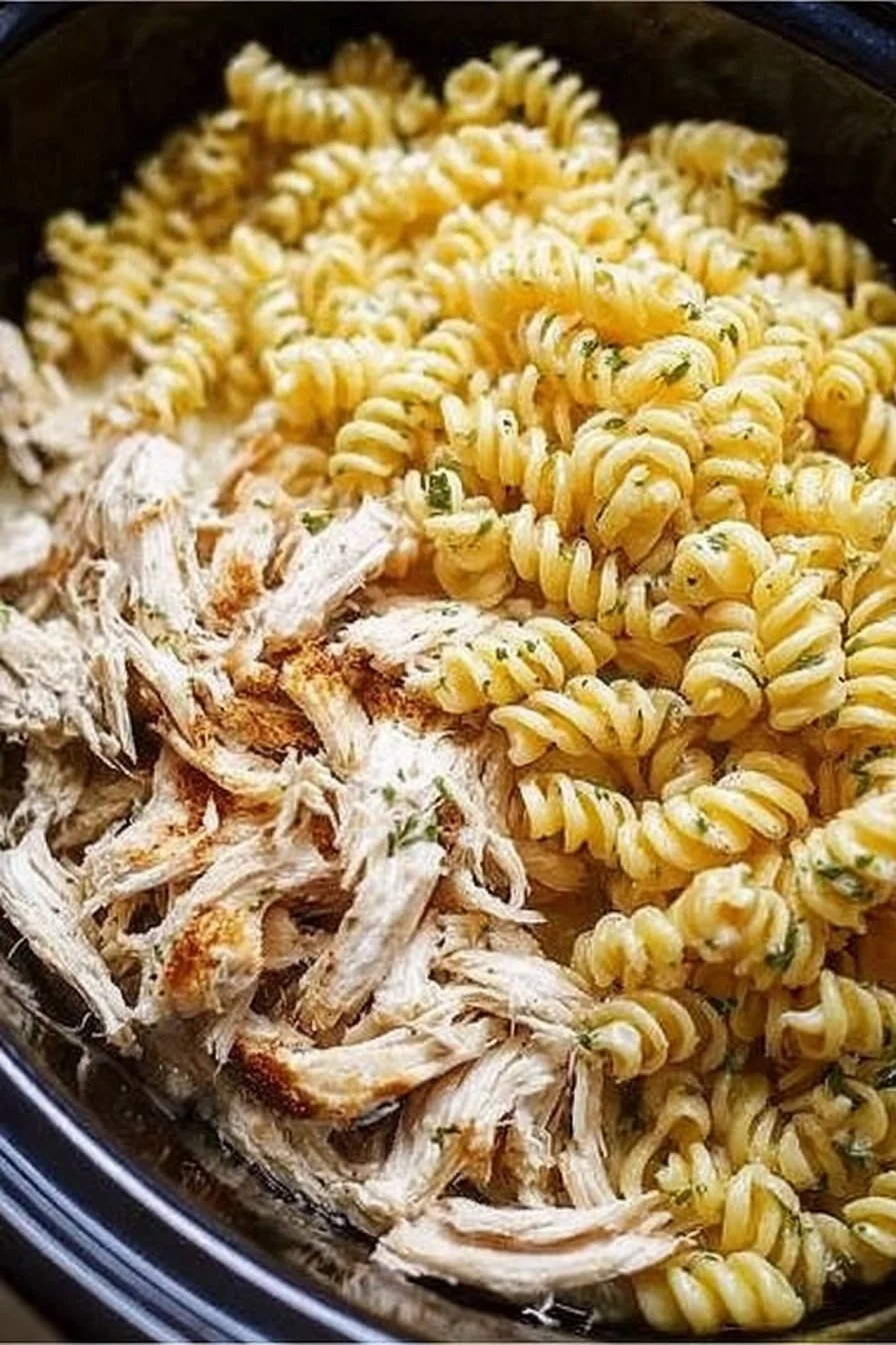 Crockpot Garlic Parmesan Chicken Pasta Crockpot Garlic Parmesan Chicken Pasta