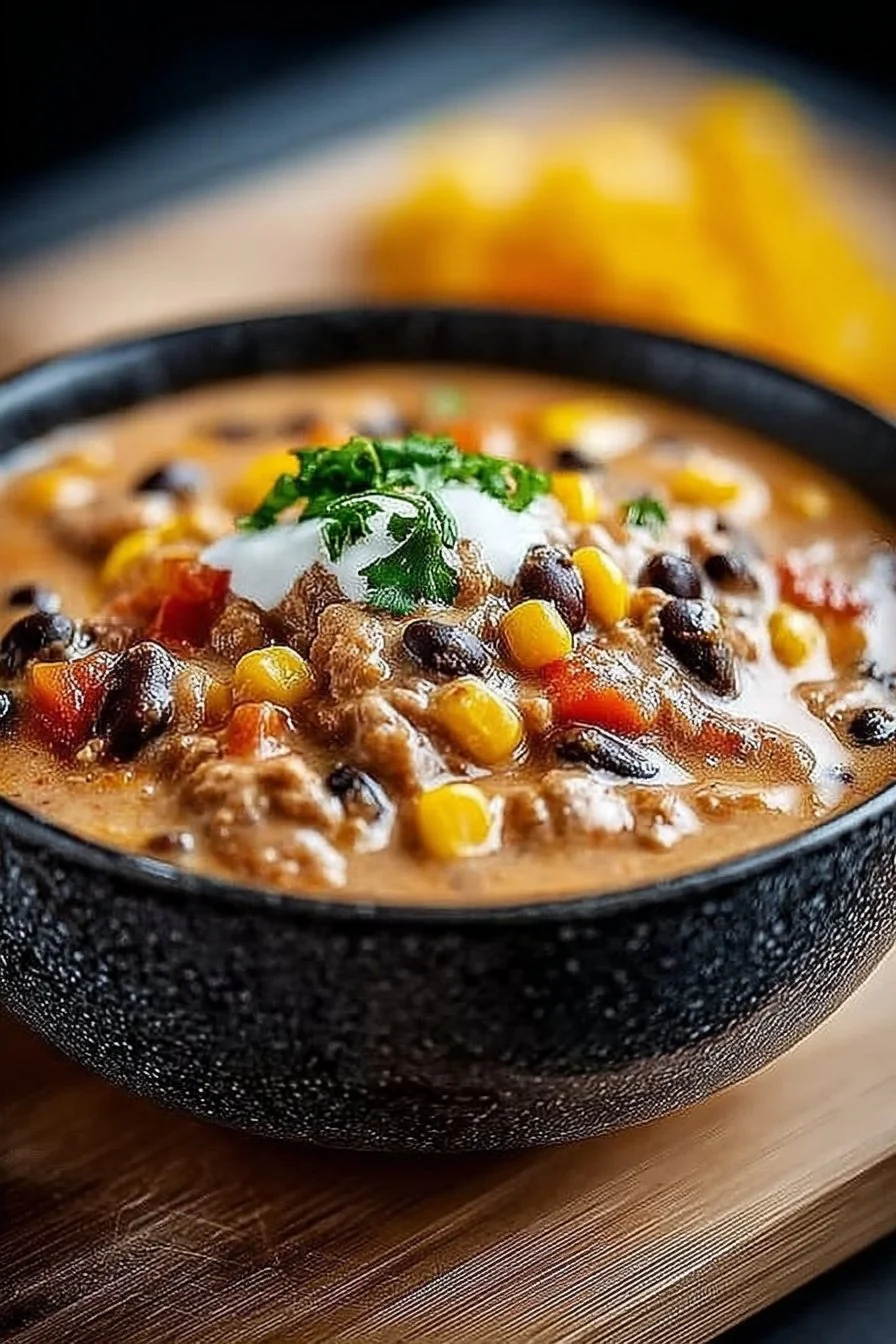 High Protein Creamy Taco Soup High Protein Creamy Taco Soup