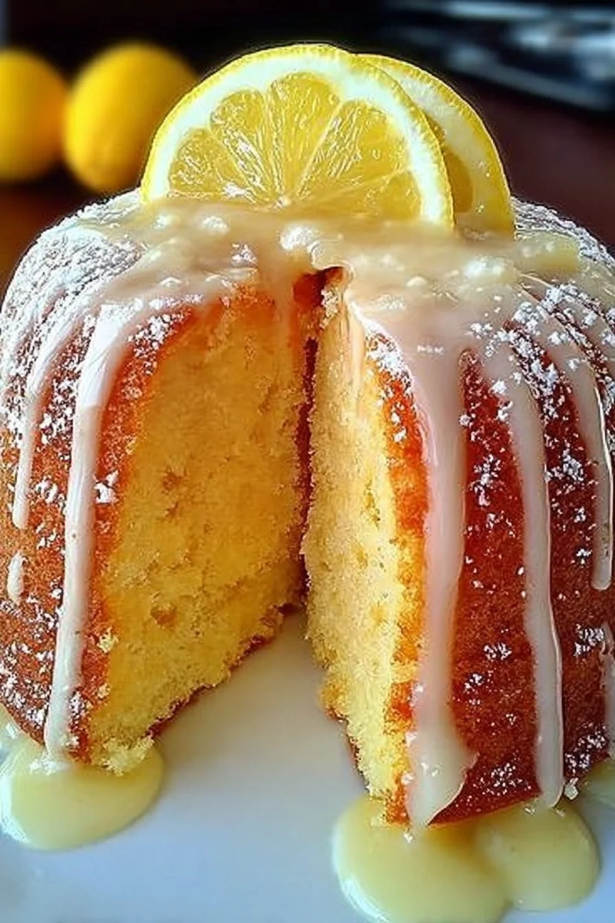 Homemade Moist Lemon Cake