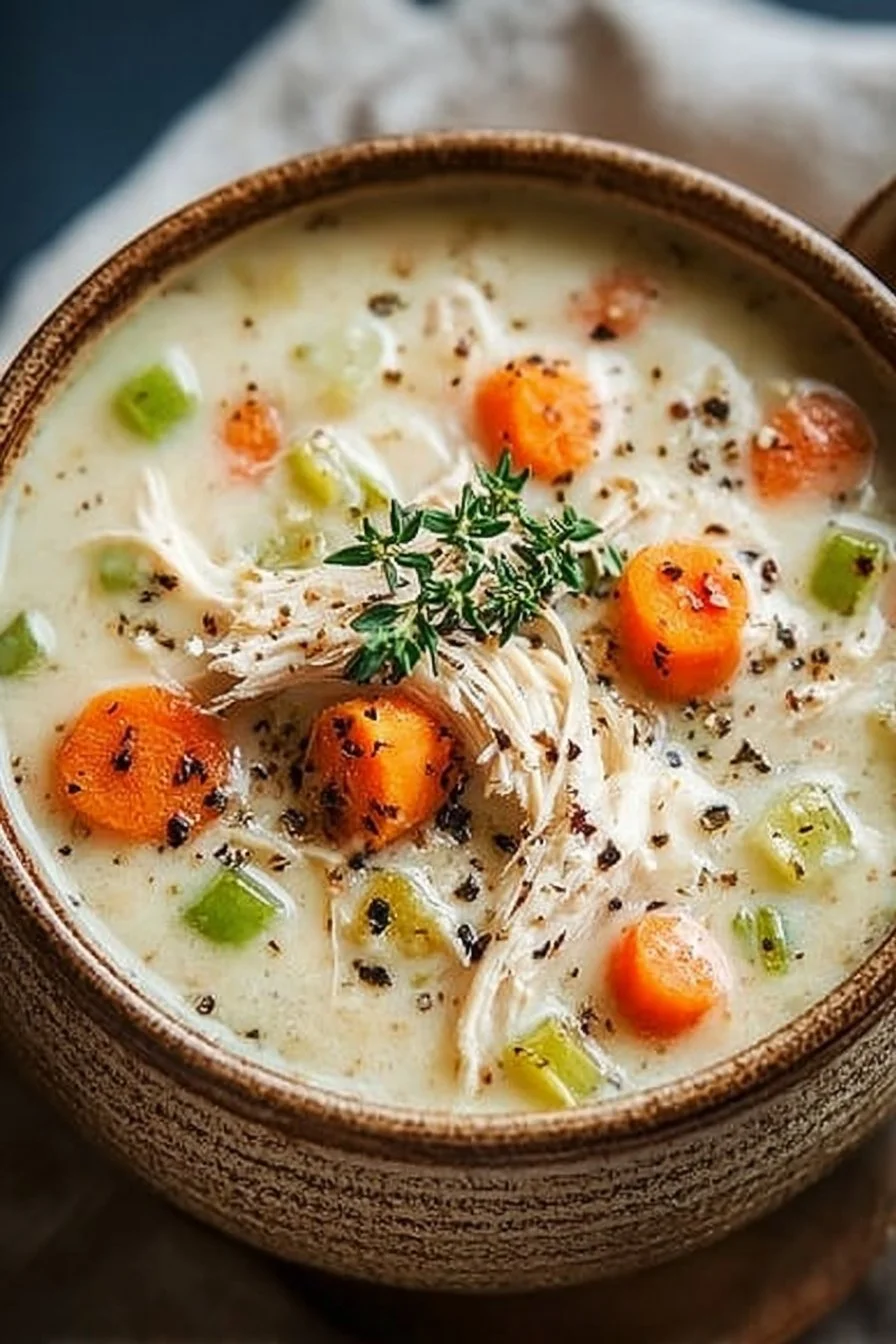 Keto Chicken Pot Pie Soup
