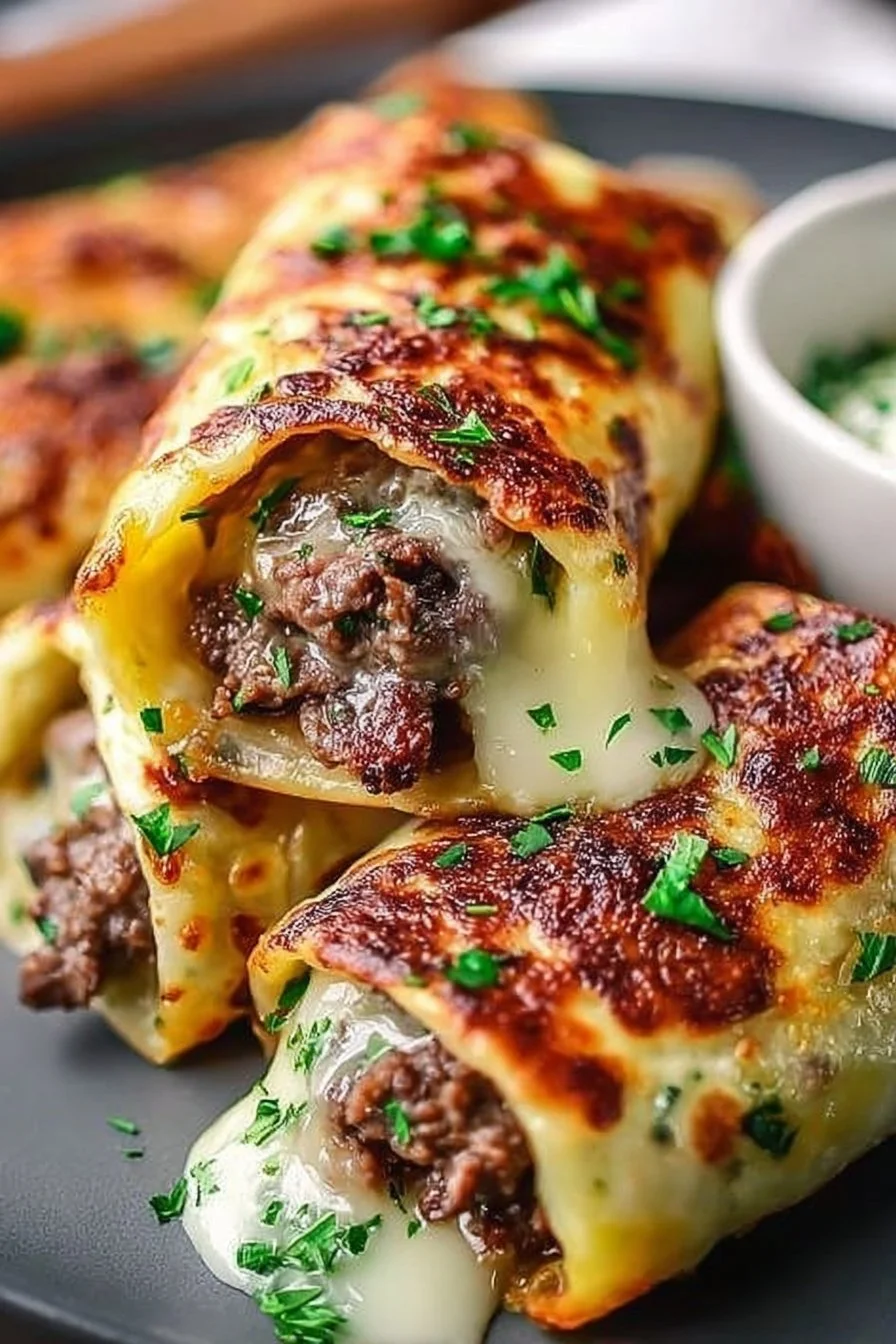 Keto Philly Cheesesteak Rolls