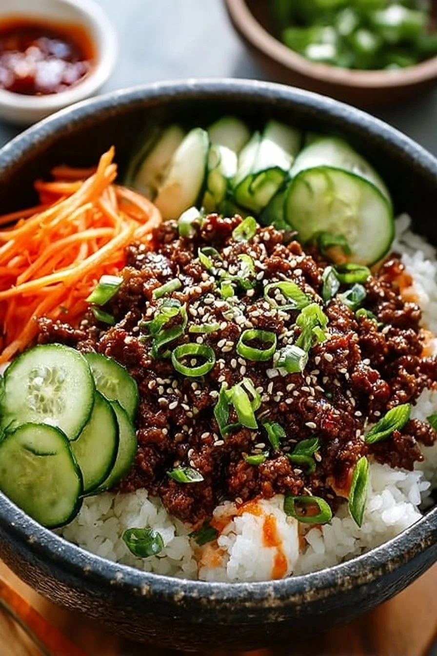 The best Korean Ground Beef Bowl