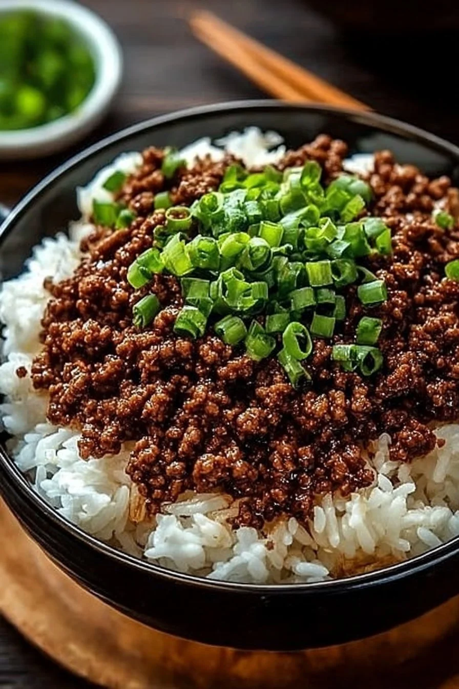 Korean Ground Beef Bowl