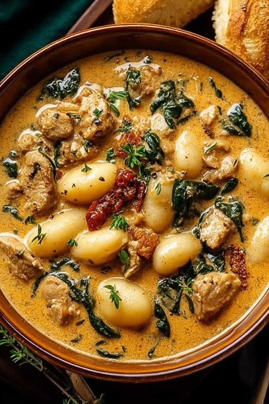 Marry Me Tuscan Chicken Gnocchi Soup