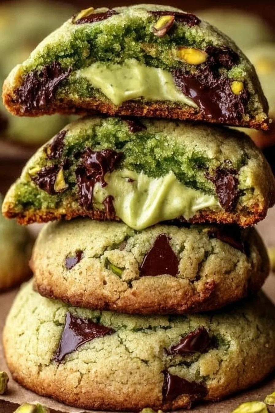 Pistachio Cream Cookies Pistachio Cream Cookies