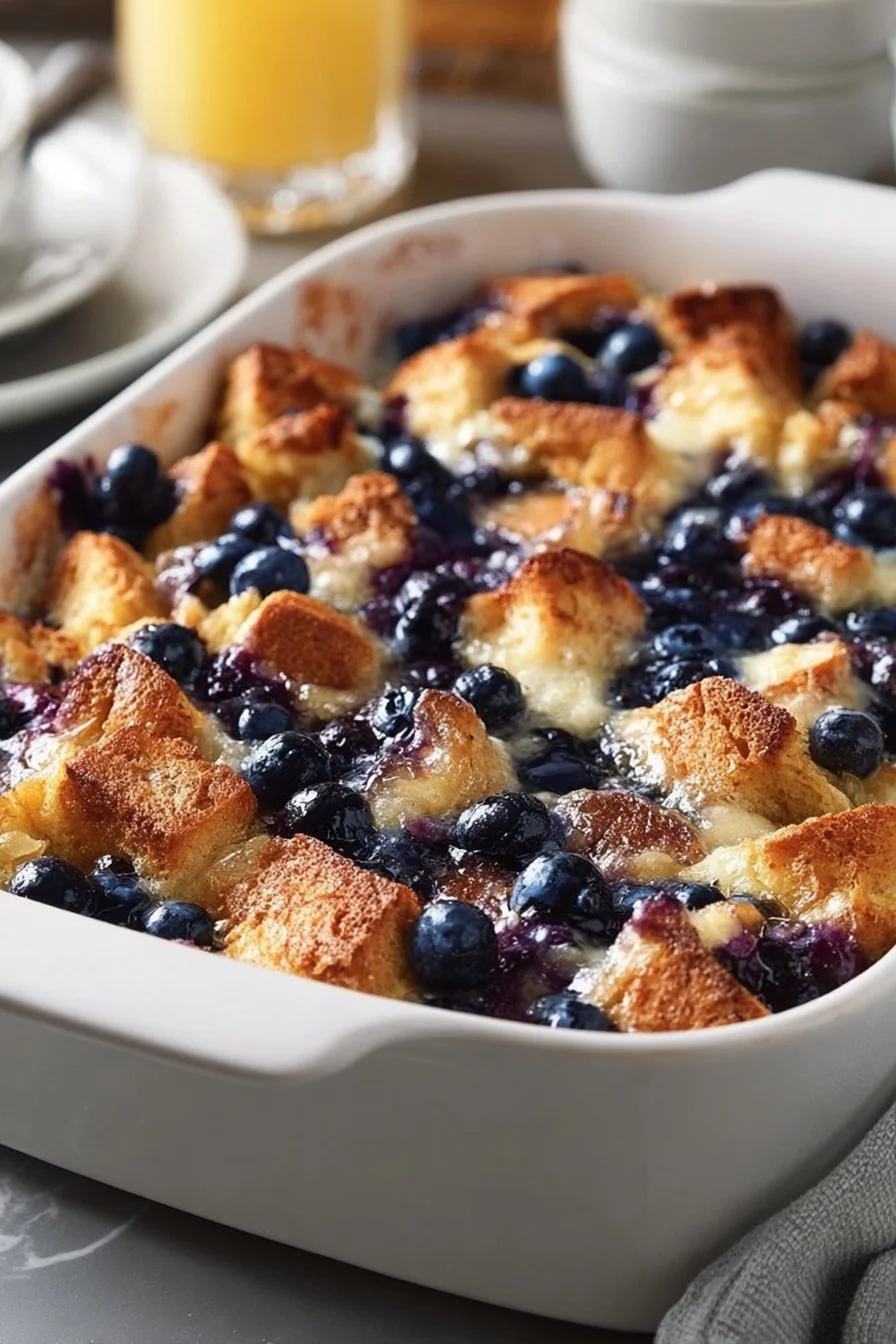 Quick Blueberry French Toast Casserole Quick Blueberry French Toast Casserole