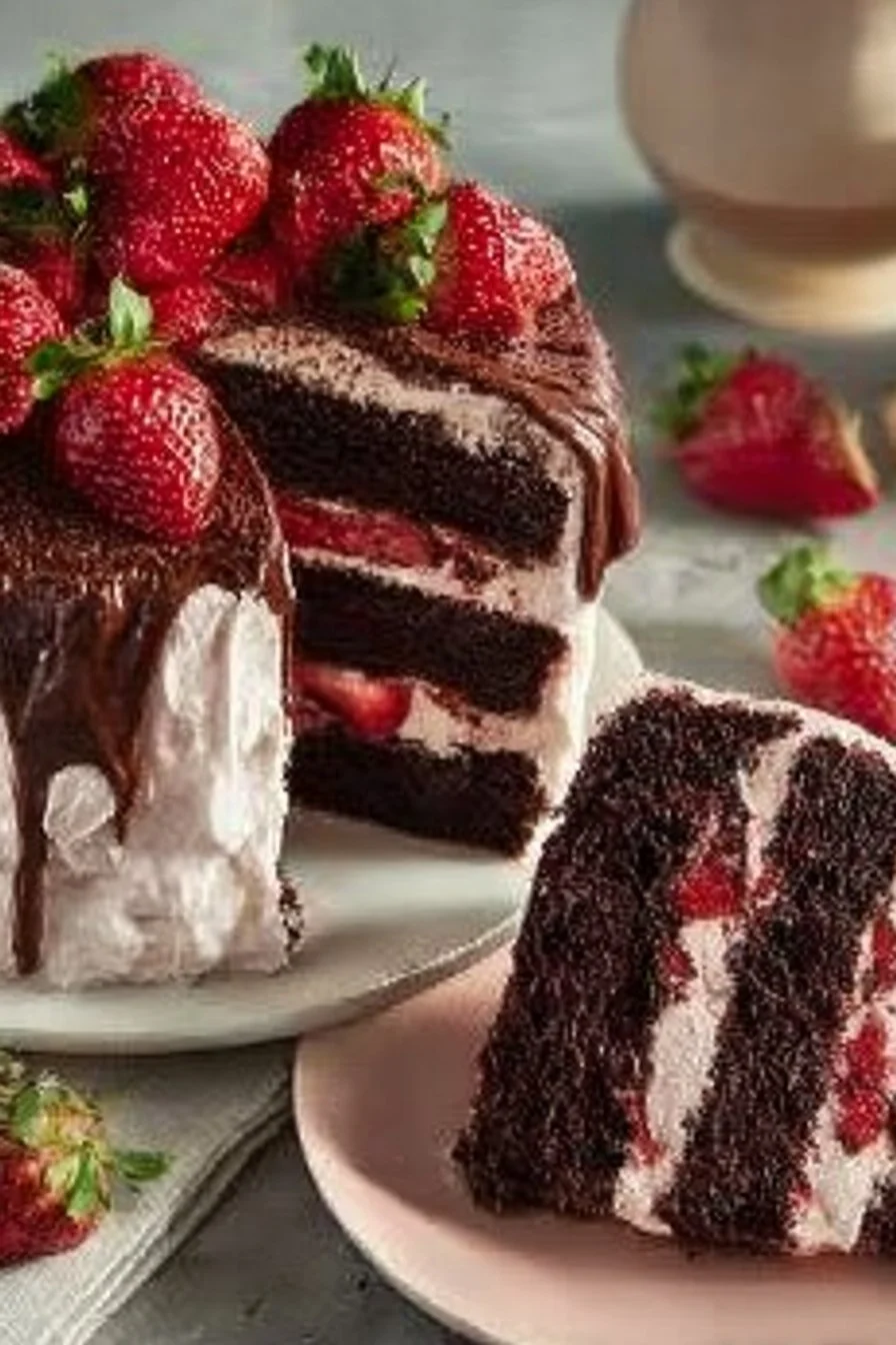 Strawberry Chocolate Cake Strawberry Chocolate Cake