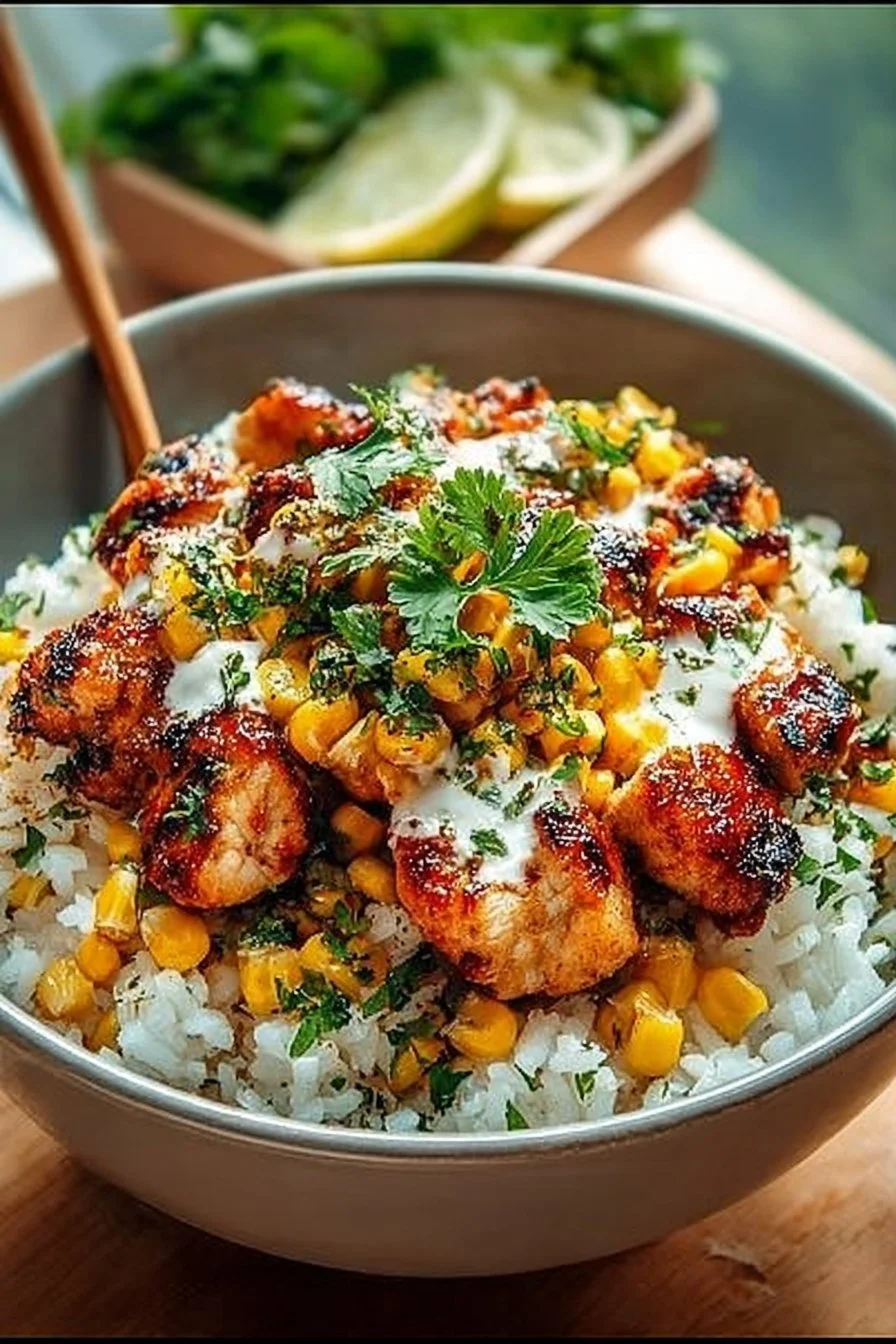 Street Corn Chicken Rice Bowl Street Corn Chicken Rice Bowl