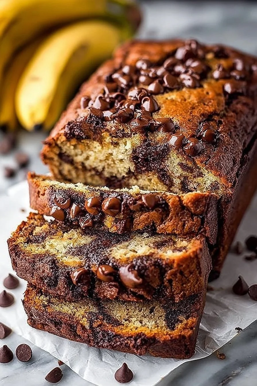 Super Moist Chocolate Chip Banana Bread