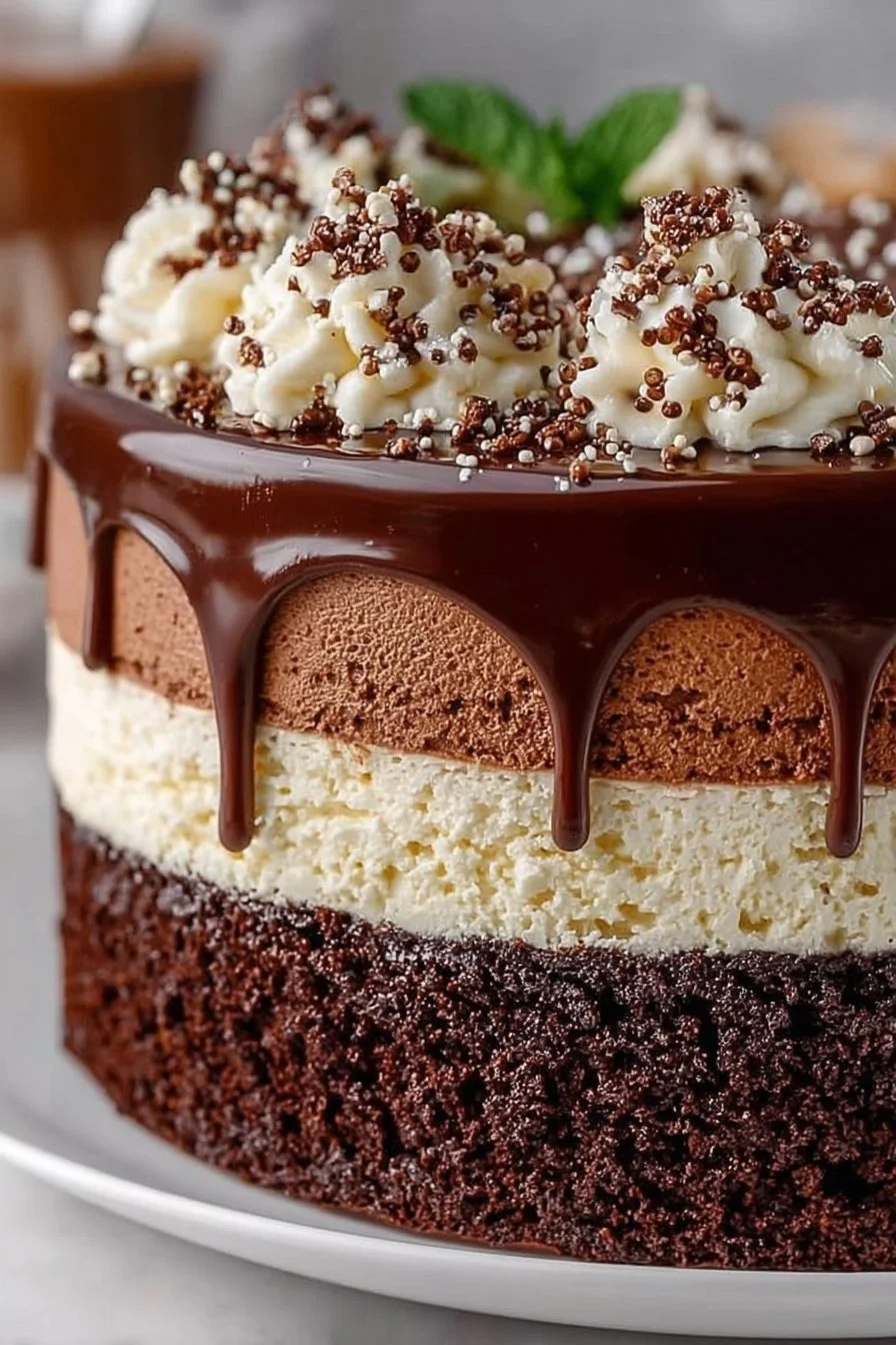 Tuxedo Cake – Triple Chocolate Mousse Cake Tuxedo Cake – Triple Chocolate Mousse Cake
