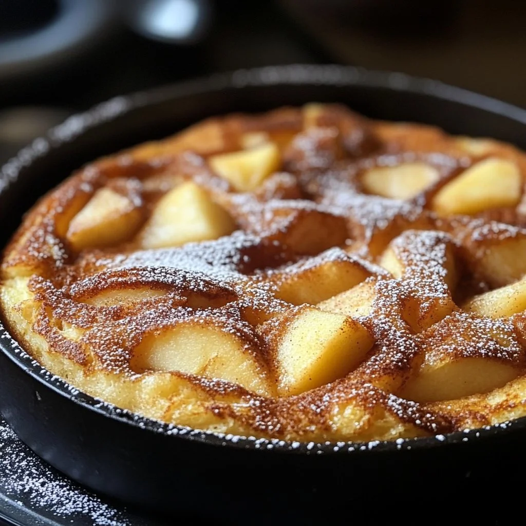 Apple Cinnamon German Pancake
