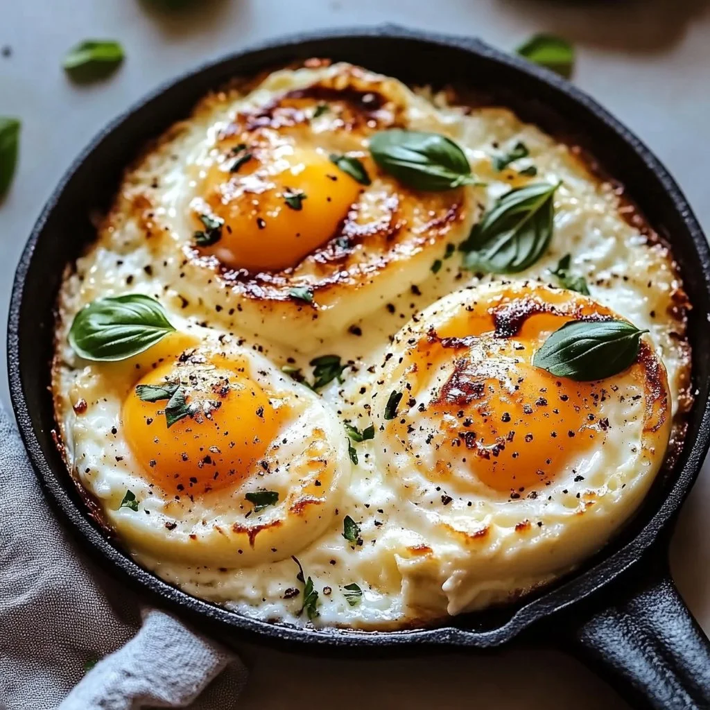 Baked Cottage Cheese Eggs