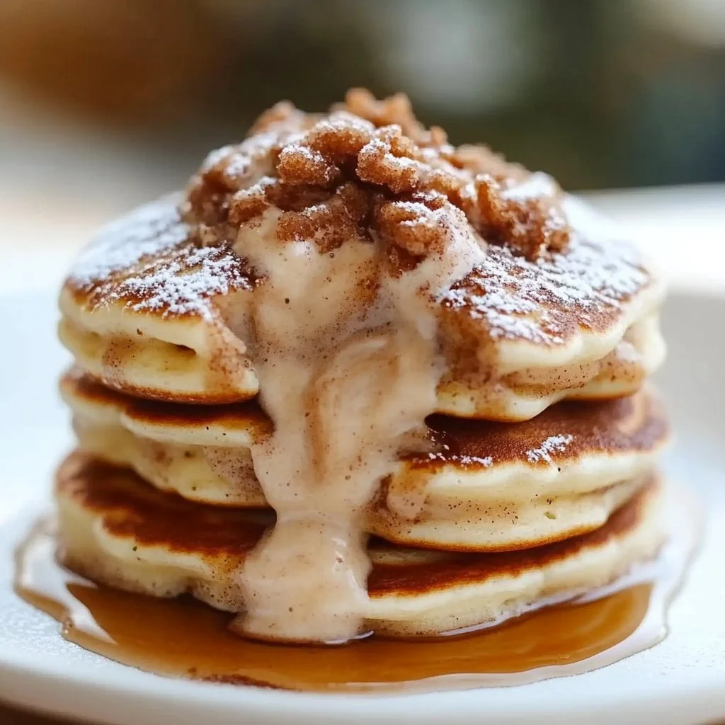 Cinnamon Roll Pancakes Recipe