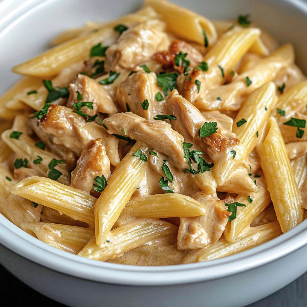 Crock Pot Creamy Cajun Chicken Pasta