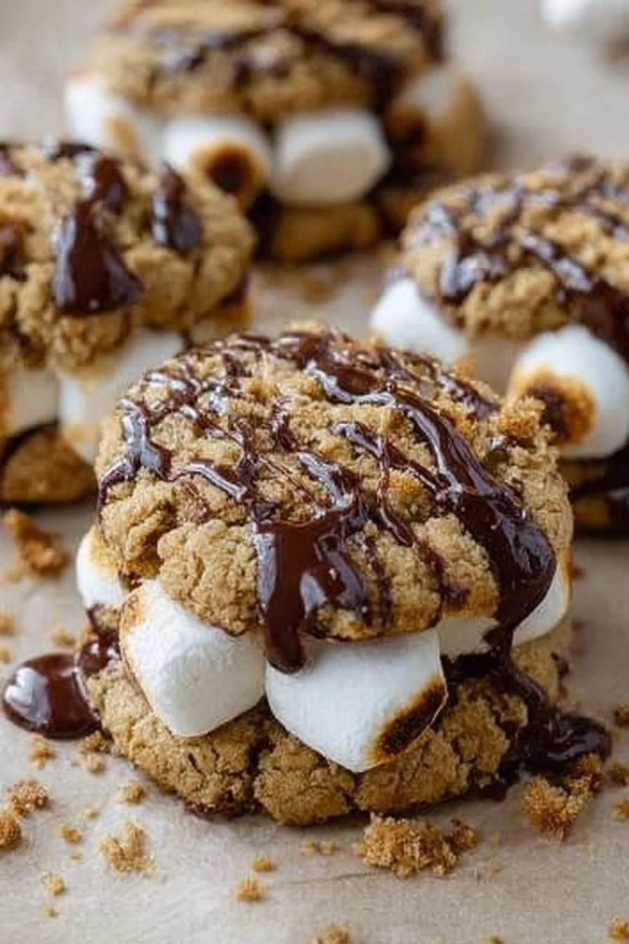 Crumbl Copycat S’mores Cookies Crumbl Copycat S’mores Cookies