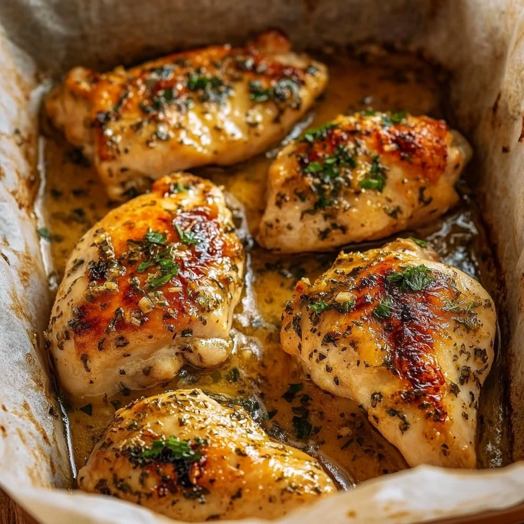 Garlic Butter Baked Chicken Breast