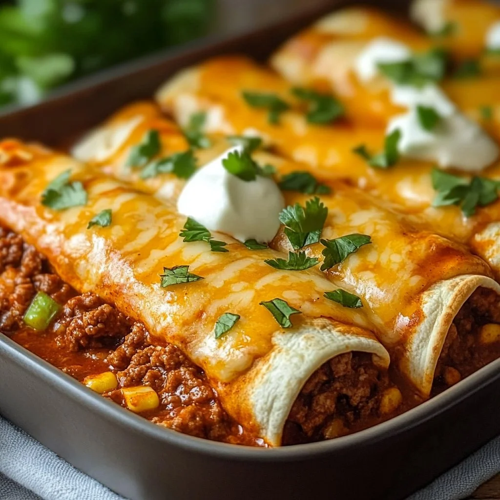 Ground Beef Enchiladas