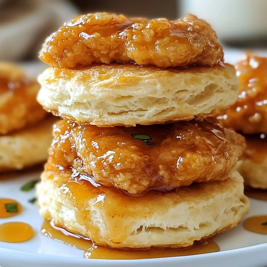Hot Honey Chicken Biscuits