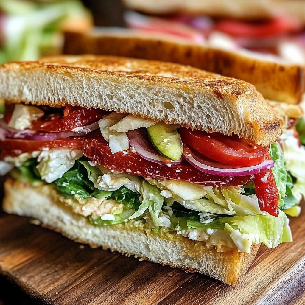 Italian Grinder Salad Sandwich
