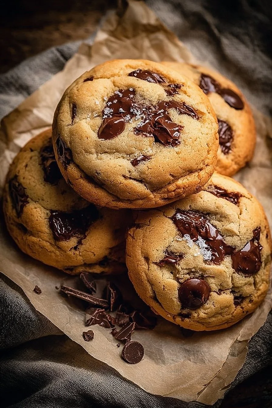 Nutella Stuffed Chocolate Chip Cookies