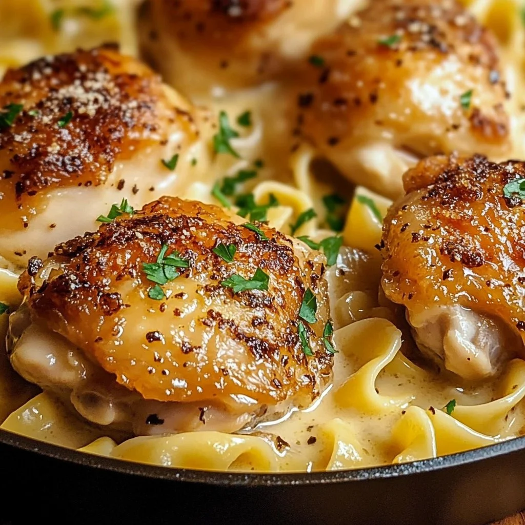 One-Pan Chicken with Buttered Noodles