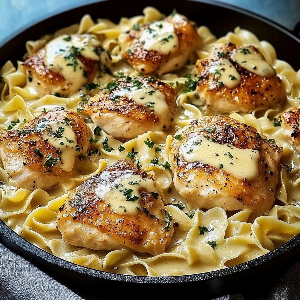 One-Pan Chicken with Buttered Noodles