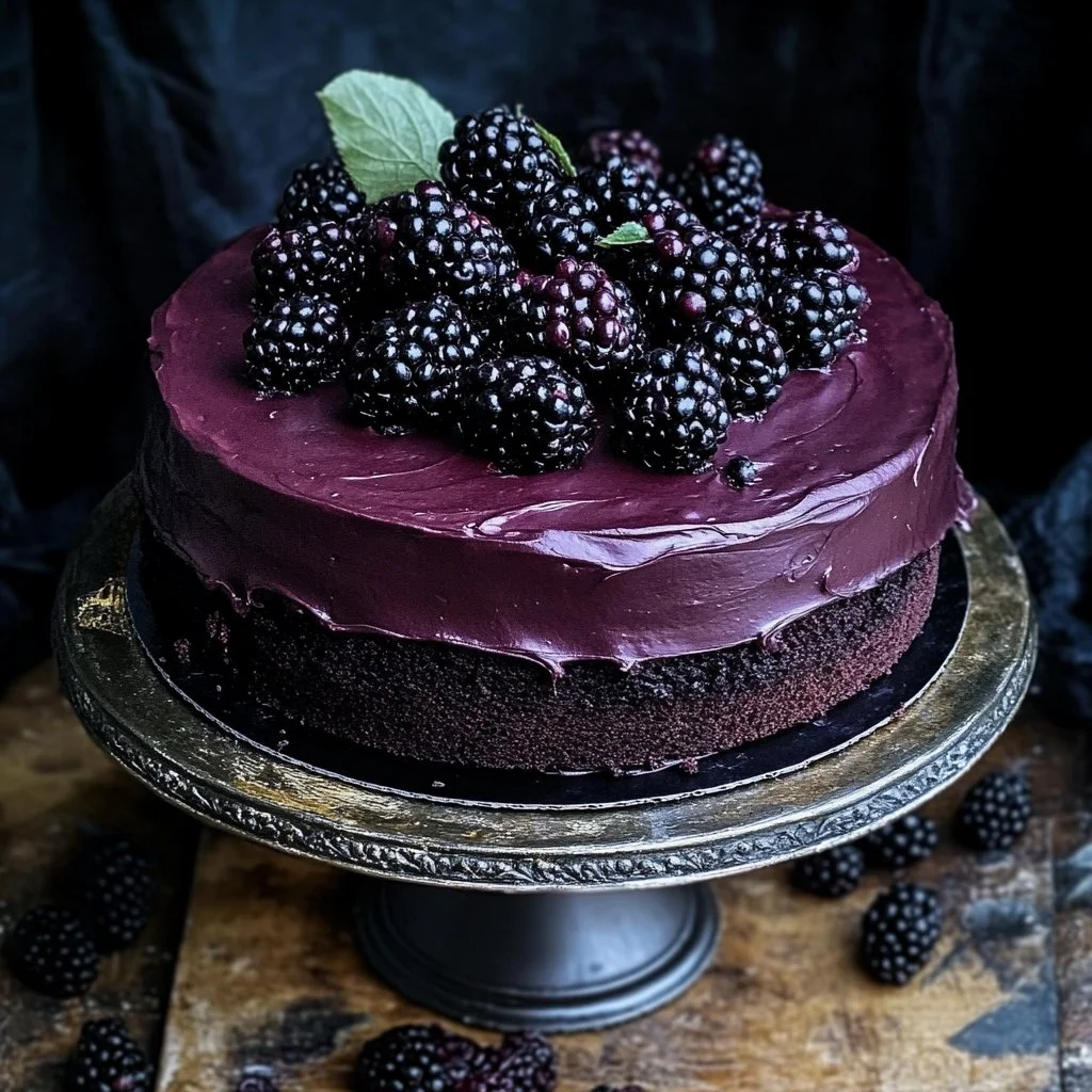 Blackberry Velvet Gothic Cake: A Dark, Lush Dessert Dream