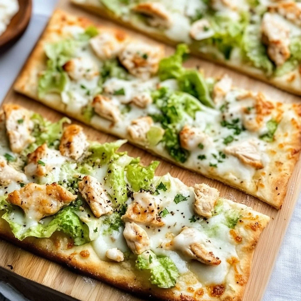 Chicken Caesar Flatbread