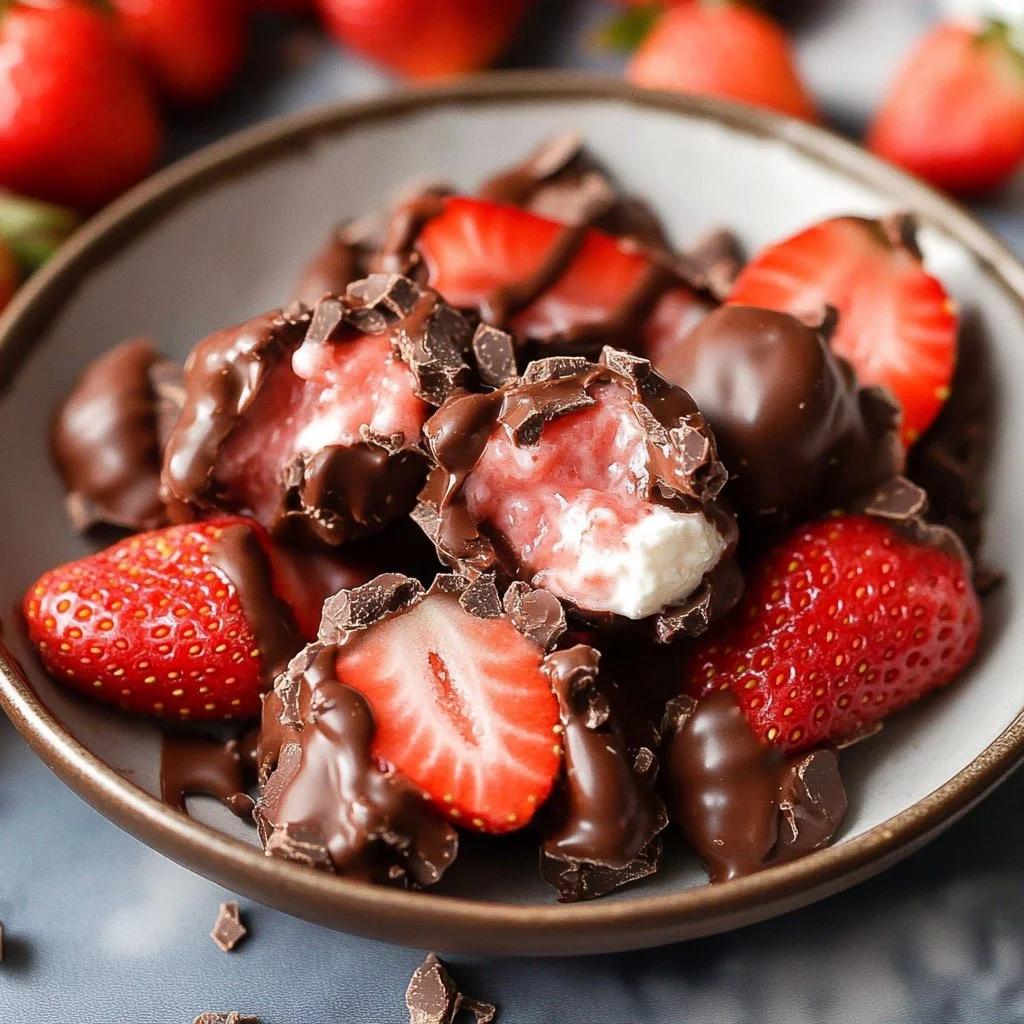 Chocolate Strawberry Yogurt Clusters (Viral Recipe!)