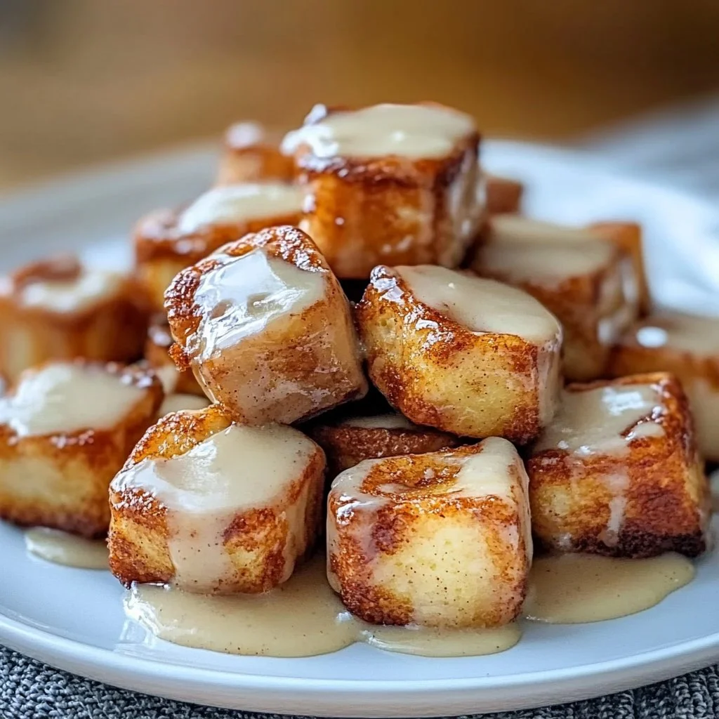 Cinnamon Roll French Toast Bites